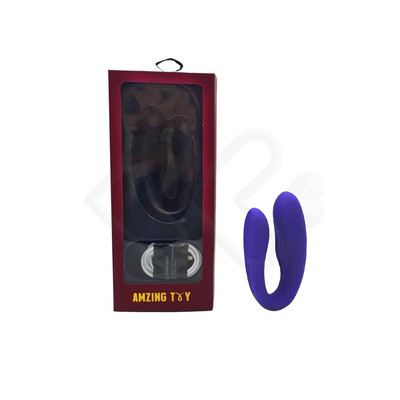 Foto 12 do produto Vibrador de Casal Recarregável em Silicone com Leves Texturas Massageadoras e 9 Modos de Vibração - S-Hande Viviana - 21,5 x 2,6 cm | Disponível em 2 Cores
