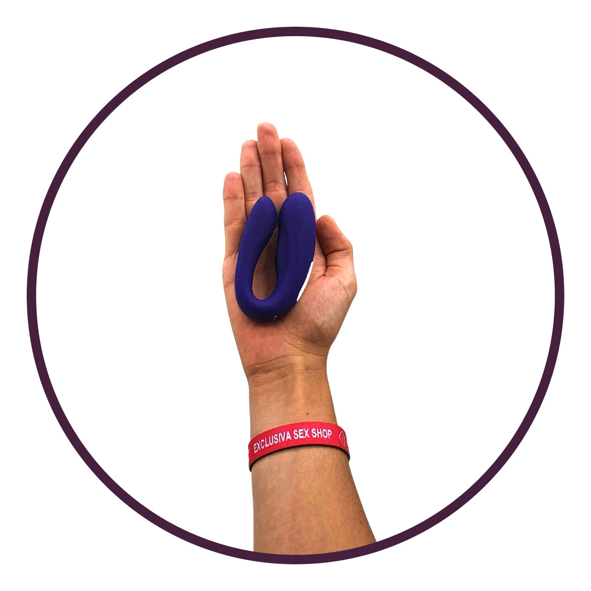 Vibrador de Casal Recarregável em Silicone com Leves Texturas Massageadoras e 9 Modos de Vibração - S-Hande Viviana - 21,5 x 2,6 cm | Disponível em 2 Cores - 13