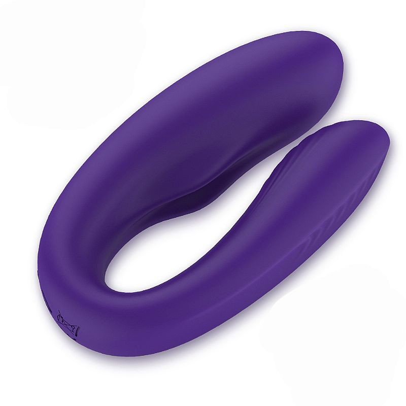 Vibrador de Casal Recarregável em Silicone com Leves Texturas Massageadoras e 9 Modos de Vibração - S-Hande Viviana - 21,5 x 2,6 cm | Disponível em 2 Cores - 7
