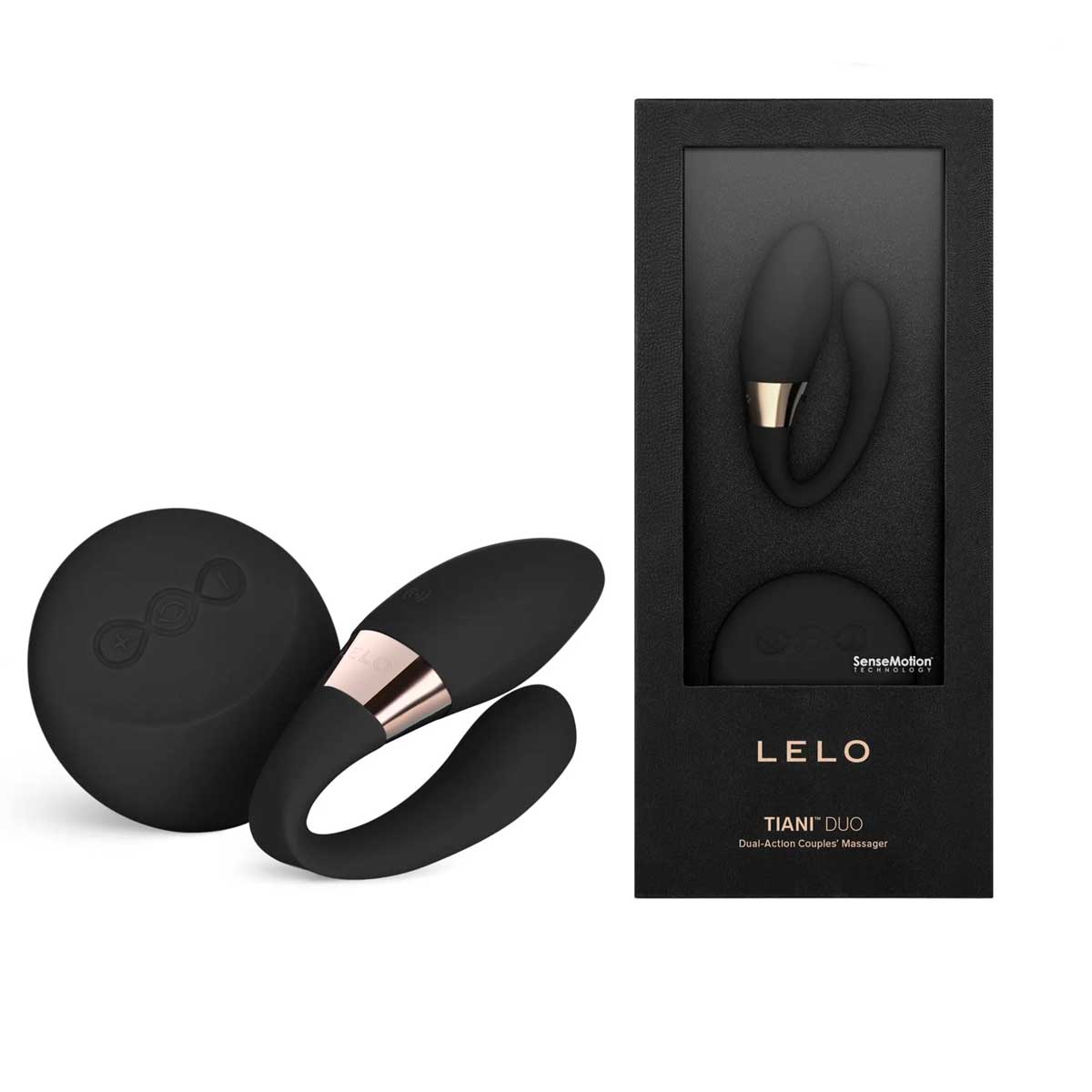 Vibrador de Casal Recarregável com Tecnologia Sense Motion, Motor Duplo, 8 Modos de Vibração e À Prova D'água - Lelo Tiani Duo - 2