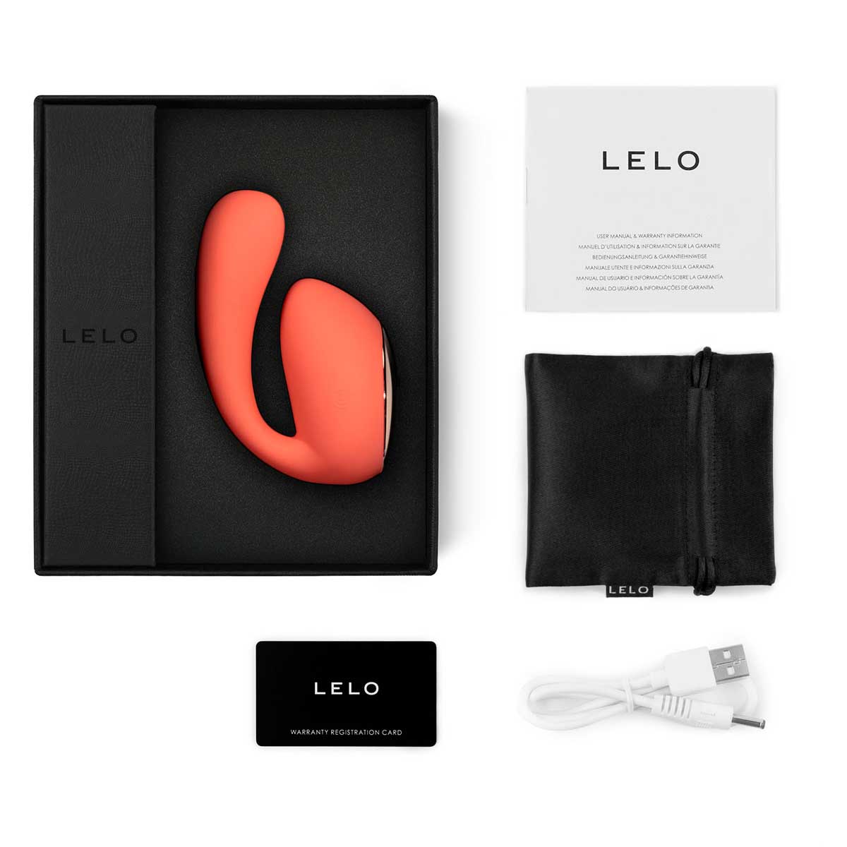 Vibrador de Casal Recarregável com Tecnologia Wave Motion, Aplicativo Interativo, 10 Modos de Vibração e À Prova D'água - Lelo Ida Wave | Disponível em 2 Cores - 4