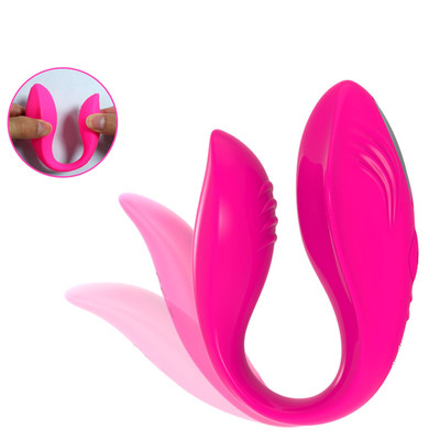 Foto 2 do produto Vibrador para Casal Revestido em Silicone com 12 Modos de Vibrações e Controle Remoto - Pleasure Dreams | 6,3 x 2,7 cm