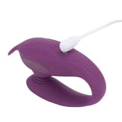 Foto 4 do produto Vibrador de Casal em Silicone com 10 Modos de Vibração e Pulsação, Controle Via Aplicativo e Recarregável - Pretty Love Shey | 8,5 x 2,7 cm