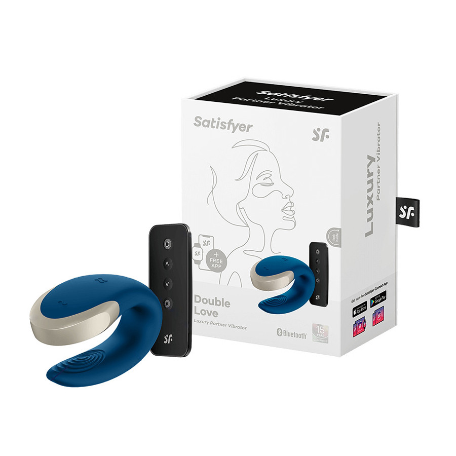 Vibrador de Casal em Silicone com 10 Modos de Vibração, Controle Remoto Sem Fio e Carregamento via Cabo USB Magnético - Satisfyer Double Love | 8,6 x 5,7 cm | Disponível em 3 Cores - 8