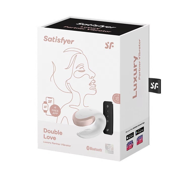 Vibrador de Casal em Silicone com 10 Modos de Vibração, Controle Remoto Sem Fio e Carregamento via Cabo USB Magnético - Satisfyer Double Love | 8,6 x 5,7 cm | Disponível em 3 Cores - 5