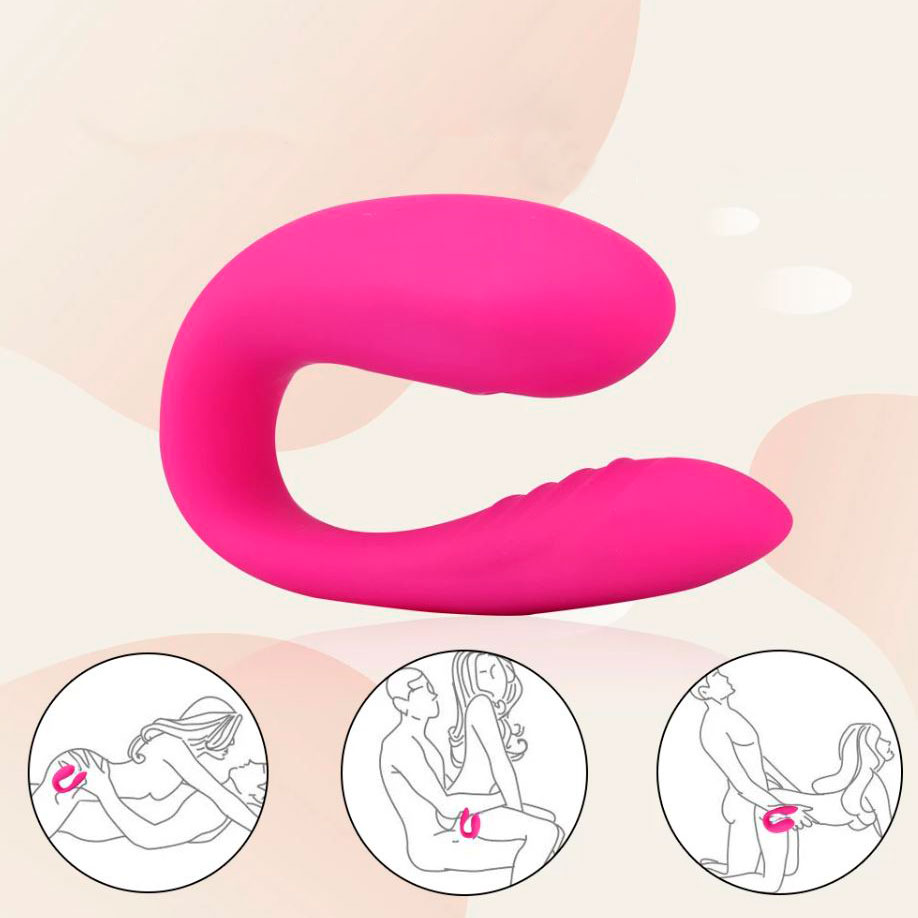 Vibrador para Casal em Silicone com 10 Modos de Vibração e Controle Remoto sem Fio, Recarregável - Electric Sucking Massager - 5