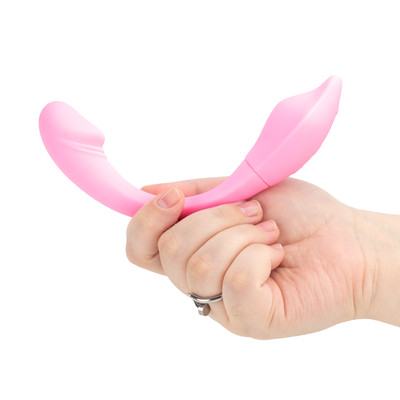 Vibrador de Casal em Silicone com 11 Modos de Vibração, Recarregável e Controle via Aplicativo - 21,2 x 2,7 cm | Disponível em 2 Cores