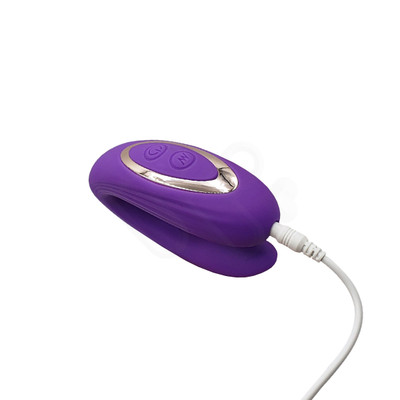 Foto 5 do produto Vibrador de Casal em Silicone com 6 Modos de Vibração e Pulsação, Controle Remoto Sem Fio e Carregamento Via Cabo USB - Invisible Wear | 8,6 x 2,2 cm