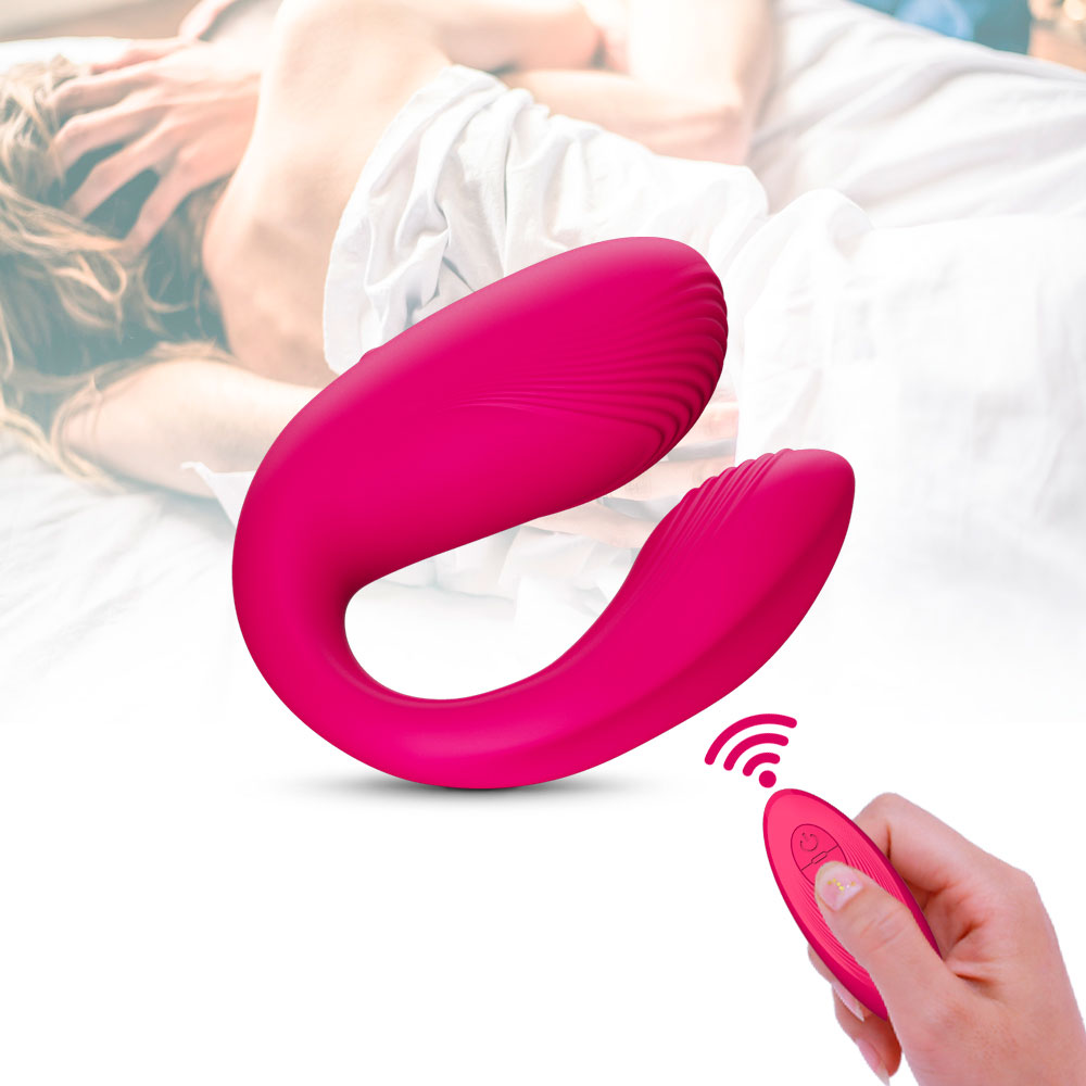 Vibrador para Casal em Silicone com 7 Modos de Vibração e Controle Remoto Sem Fio - Dibe Orgasm Clitorial Super Vibrators | 10,5 x 2,7 cm | Disponível em 2 Cores - 2