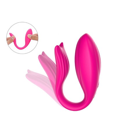 Foto 2 do produto Vibrador para Casal em Silicone com 9 Modos de Vibração, Aplicativo e Recarregável - SI Ariel APP | 20 x 3,1 cm
