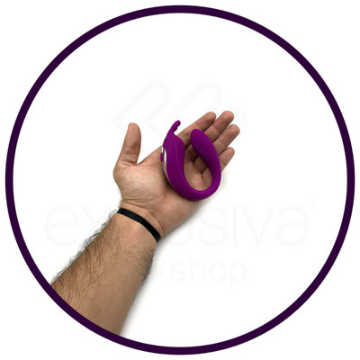 Vibrador para Casal em Silicone Atóxico com 12 Modos de Vibração e Controle Remoto sem Fio - 11 x 3,6 cm | Disponível em 2 Cores