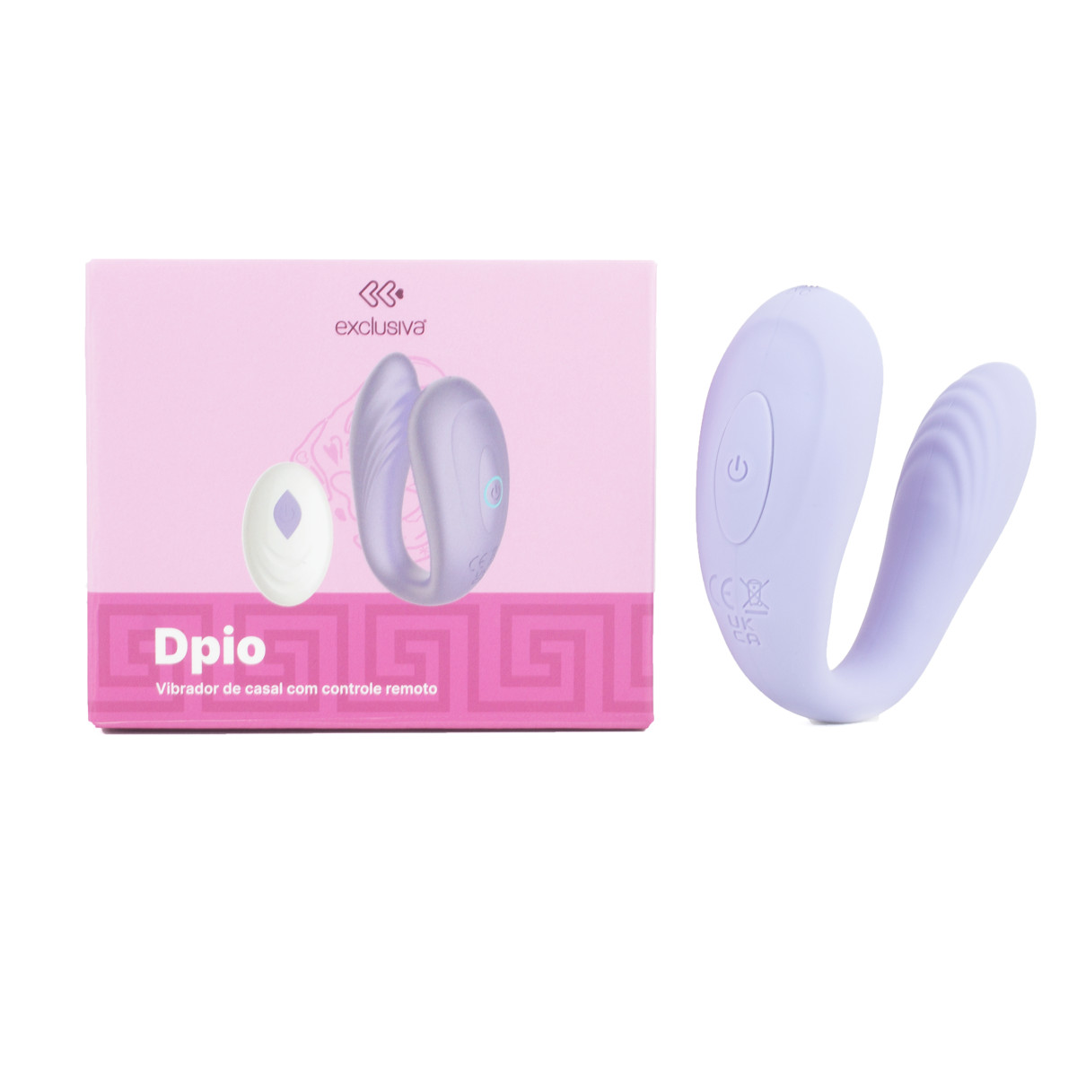 Vibrador de Casal em Silicone Macio com 9 Modos de Vibração e Controle Remoto Sem Fio - Exclusiva Dpio - 1