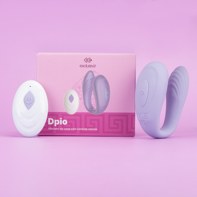 Vibrador de Casal em Silicone Macio com 9 Modos de Vibração e Controle Remoto Sem Fio - Exclusiva Dpio