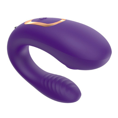 Foto 2 do produto Vibrador para Casal em Silicone, Recarregável com 10 Modos de Vibração e Pulsação com Controle Remoto Sem Fio - Dual Couple | 7 x 2,3 cm