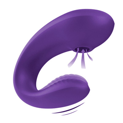Vibrador para Casal em Silicone, Recarregável com 10 Modos de Vibração e Pulsação com Controle Remoto Sem Fio - Dual Couple | 7 x 2,3 cm