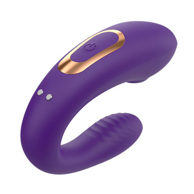 Vibrador para Casal em Silicone, Recarregável com 10 Modos de Vibração e Pulsação com Controle Remoto Sem Fio - Dual Couple | 7 x 2,3 cm