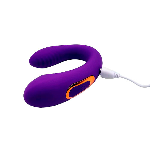 Vibrador para Casal em Silicone, Recarregável com 10 Modos de Vibração e Pulsação com Controle Remoto Sem Fio - Dual Couple | 7 x 2,3 cm - 4