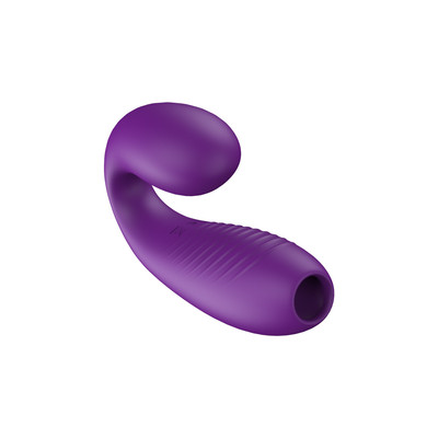 Foto 3 do produto Vibrador para Casal em Silicone com Sucção e 7 Modos de Vibração - Dibe Sex Massager Abby | 7,3 x 3,4 cm | Disponível em 2 Cores