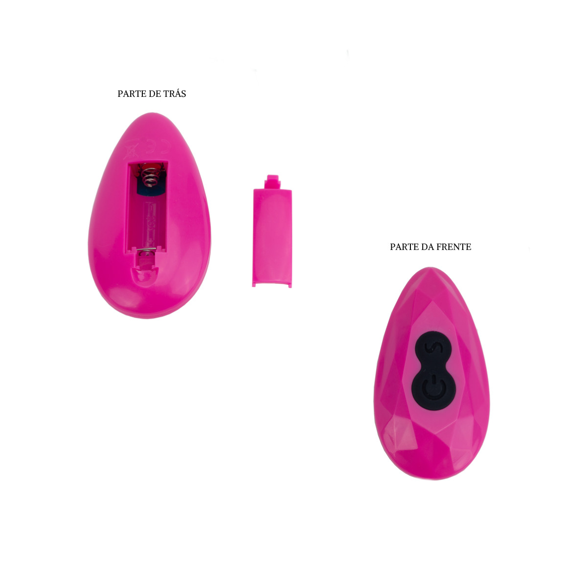 Vibrador para Casal em Silicone com Sucção e 7 Modos de Vibração - Dibe Sex Massager Abby | 7,3 x 3,4 cm | Disponível em 2 Cores - 12