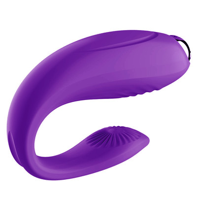 Vibrador para Casal em Silicone com Texturas, 10 Modos de Vibração, Resistente à Água e Recarregável | 7 x 2,3 cm