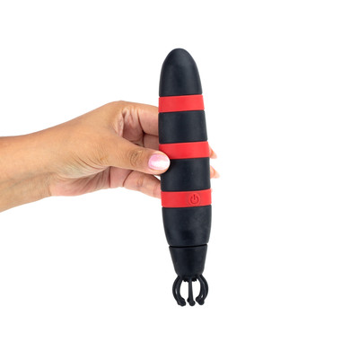 Vibrador Clássico Recarregável com Tentáculos em Silicone e 10 Modos de Vibração - Love Rouser | 12 x 4 cm | Disponível em 3 Cores