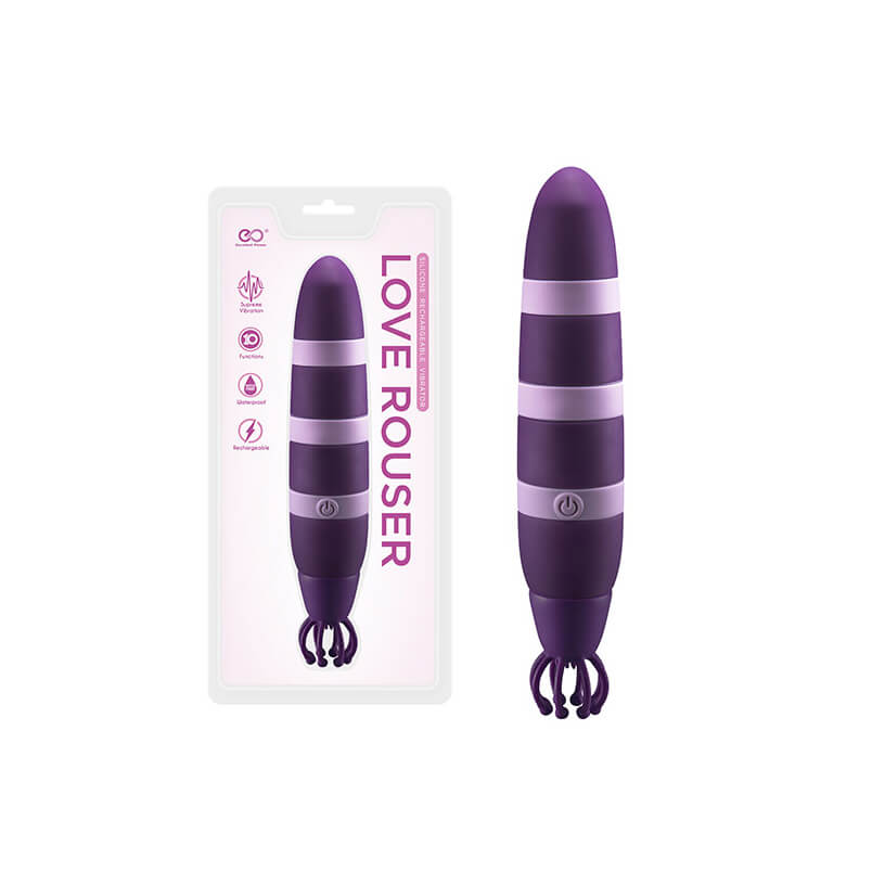 Vibrador Clássico Recarregável com Tentáculos em Silicone e 10 Modos de Vibração - Love Rouser | 12 x 4 cm | Disponível em 3 Cores - 2