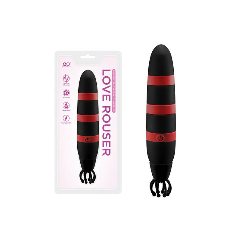 Vibrador Clássico Recarregável com Tentáculos em Silicone e 10 Modos de Vibração - Love Rouser | 12 x 4 cm | Disponível em 3 Cores - 3