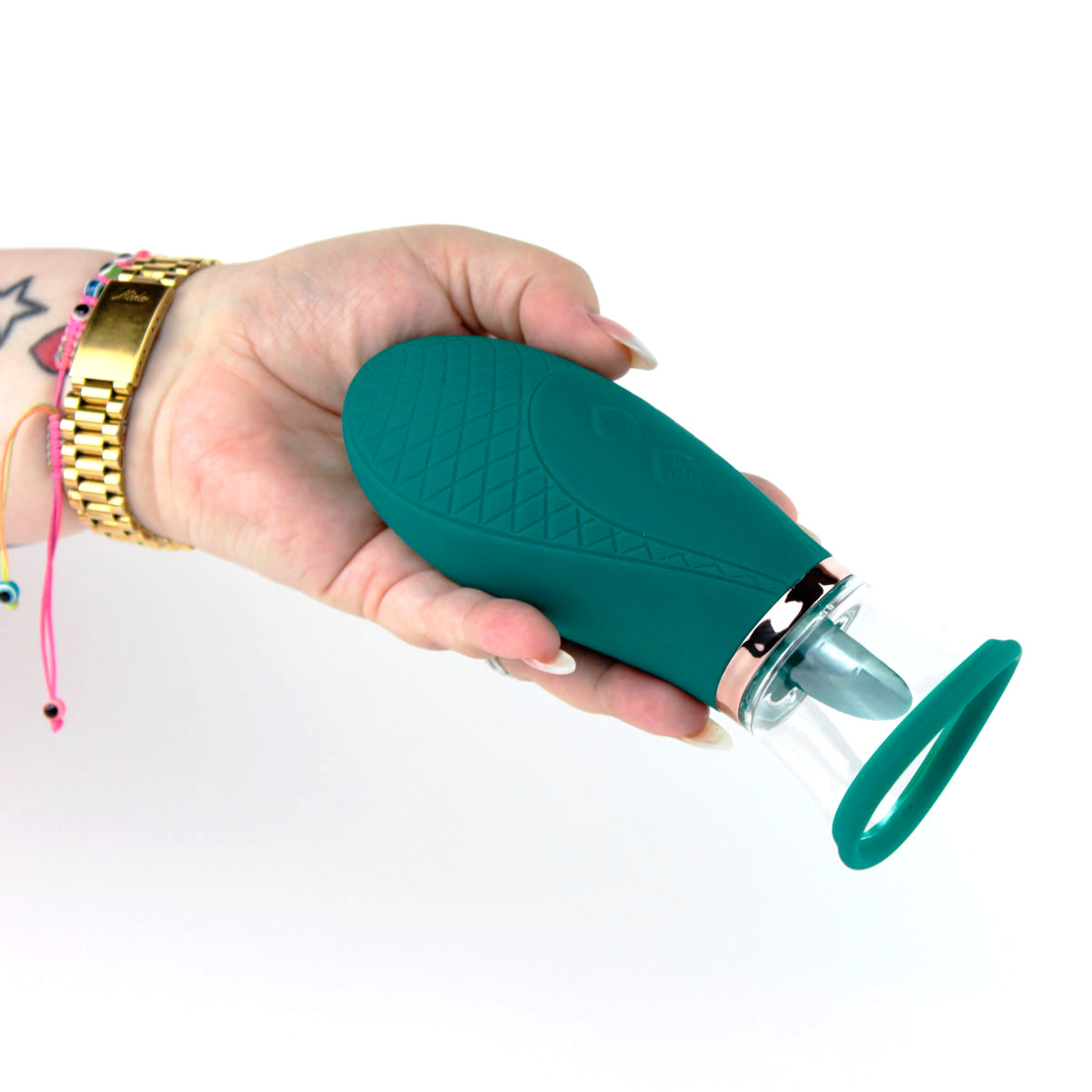 Vibrador Clitoriano Recarregável em Silicone com Língua Estimuladora com 9 Movimentos e 3 Modos de Sucção - S-Hande Pistil | 16,8 x 6,7 cm | Disponível em 5 Cores - 12