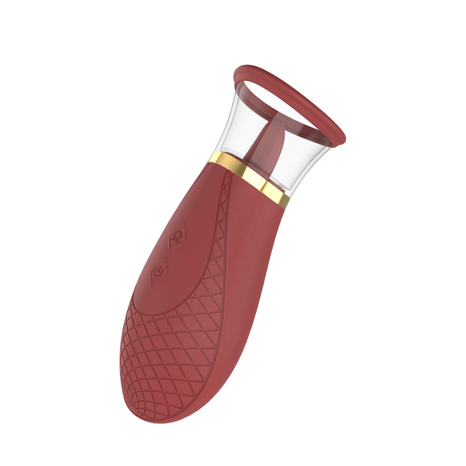 Vibrador Clitoriano Recarregável em Silicone com Língua Estimuladora com 9 Movimentos e 3 Modos de Sucção - S-Hande Pistil | 16,8 x 6,7 cm | Disponível em 5 Cores - 2