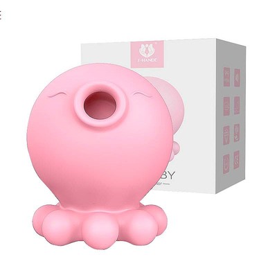 Foto 1 do produto Vibrador Clitoriano Recarregável Via Cabo USB Magnético no Formato de Polvo com 9 Modos de Pulsação e 9 modos de Vibração - Kiss Baby S-Hande | 7,1 x 6,0 cm