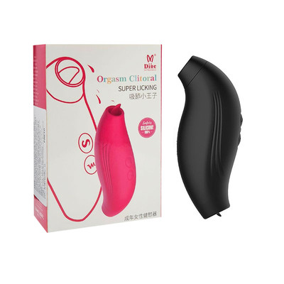 Foto 6 do produto Vibrador Clitoriano em Silicone com 7 Modos de Estimulação de Língua e 7 Modos de Pulsação - Dibe Orgasm Clitoral Super Licking | 12,5 x 4,8 cm | Disponível em 2 Cores