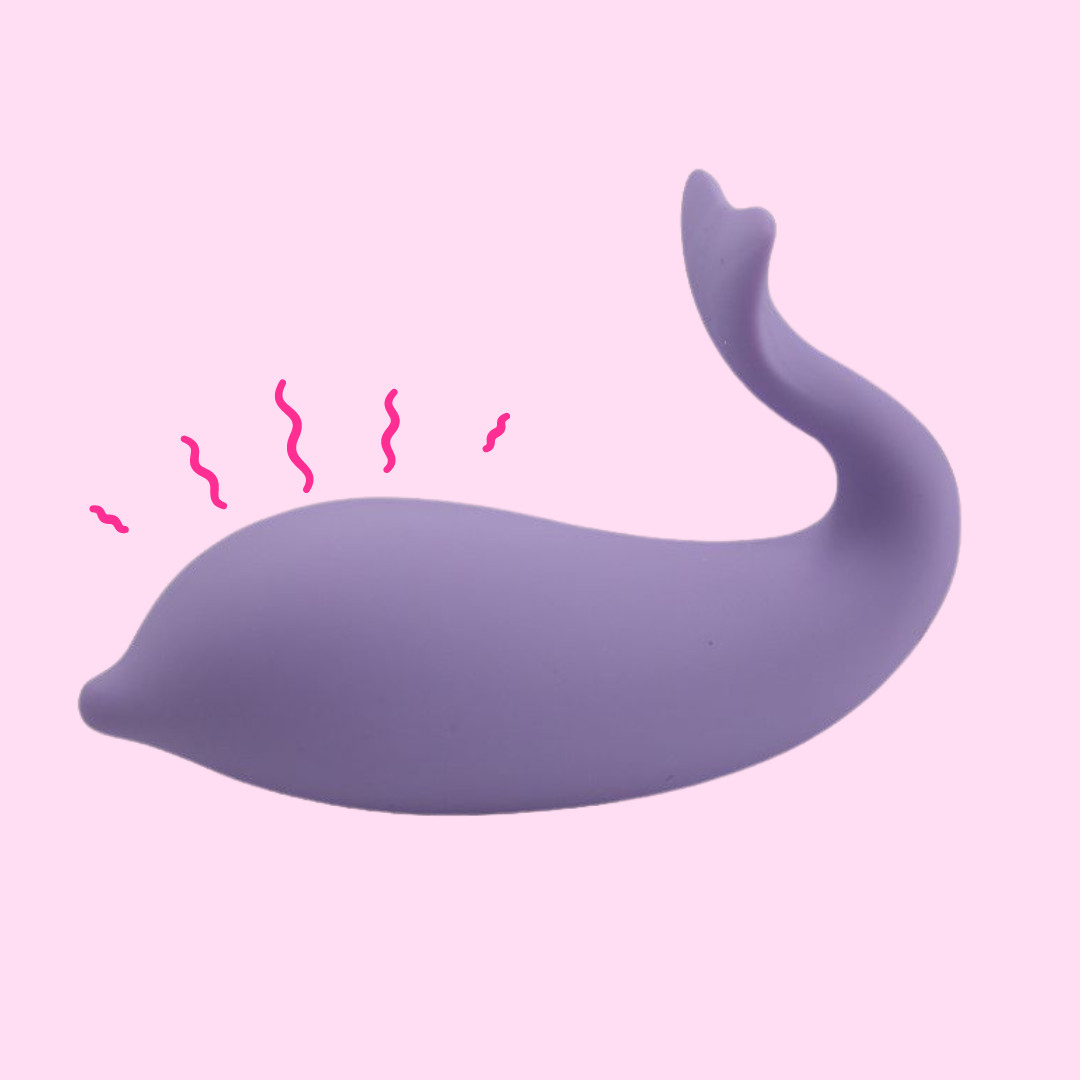 Vibrador de Ponto G em Forma de Golfinho com 9 Modos de Vibração, App Interativo e Recarregável - Dolphin | 6,8 x 3,2 cm - 2