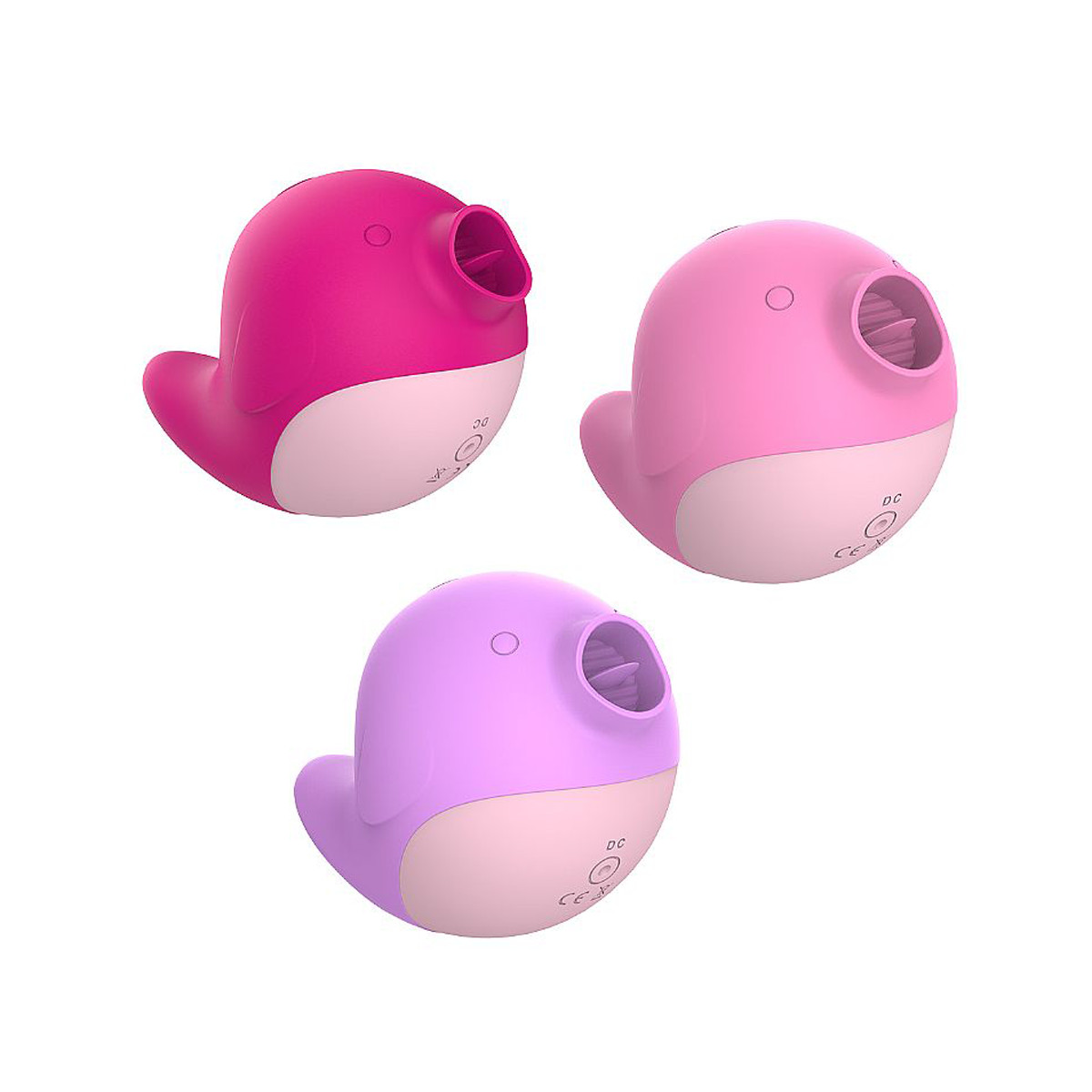 Vibrador de Clitóris no Formato de Peixe com 10 modos de Vibração e Língua Estimuladora de Clitóris com 10 Movimentos da Língua - Sexy Import Myna | 6,4 x 9 cm | Disponível em 3 Cores - 1