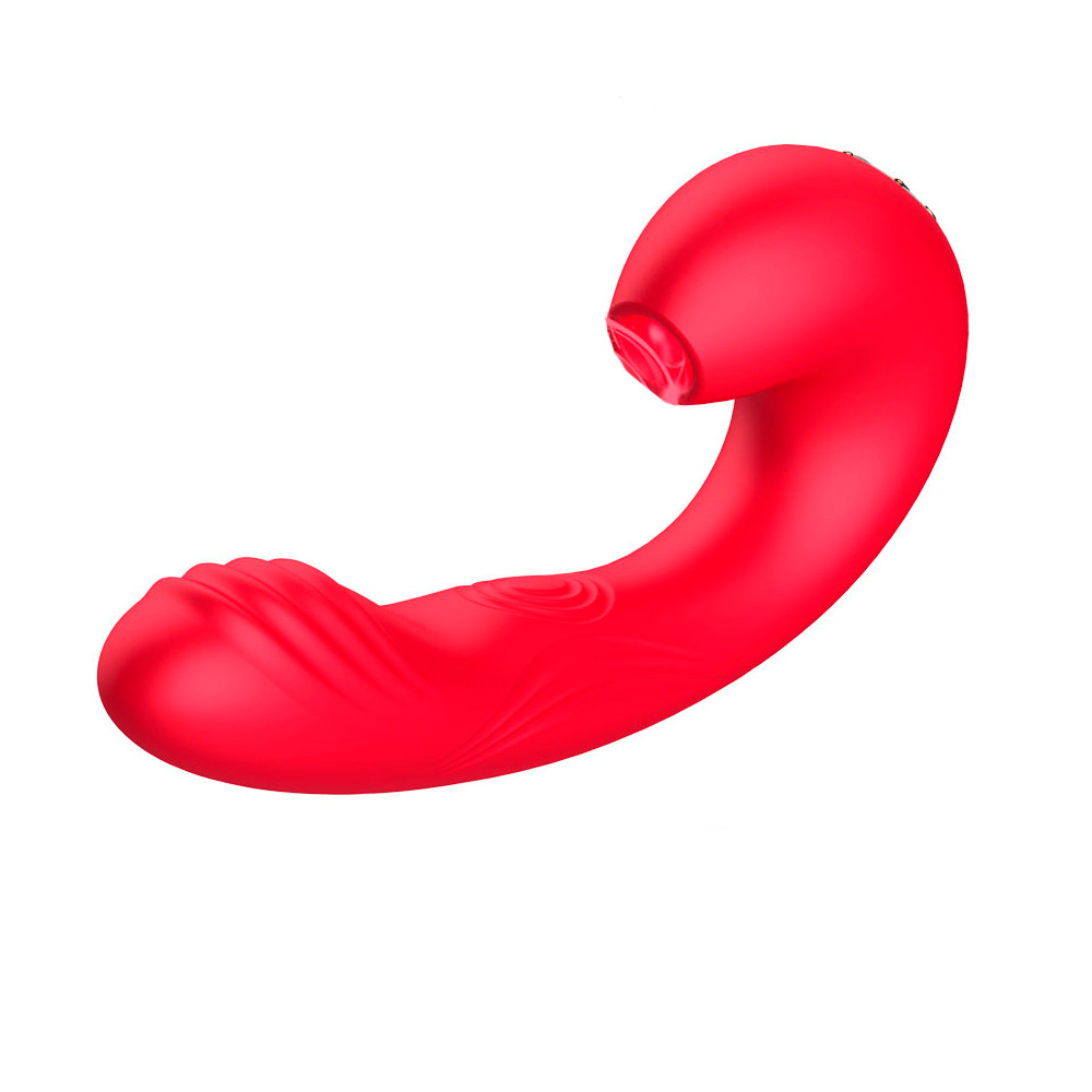 Vibrador de Clitóris e Ponto G Recarregável com 10 Modos de Pulsação e 7 Modos de Vibração - Aoleisi | 30 x 3,9 cm | Disponível em 2 Cores - 2