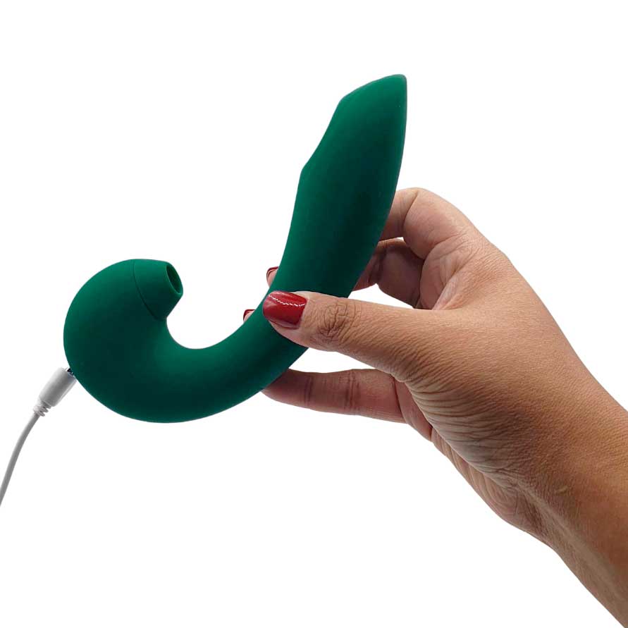 Vibrador de Clitóris e Ponto G Recarregável com 10 Modos de Vibrações e Pulsação - Sexy Import | 12 x 3,5 cm | Disponível em 2 Cores - 7