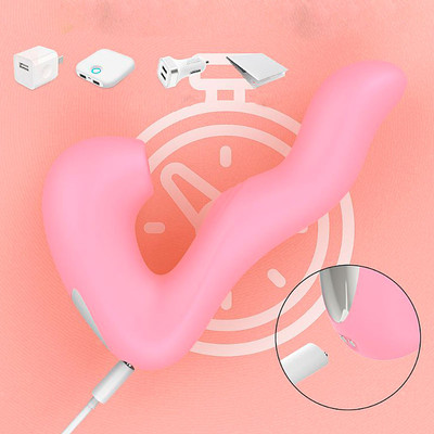 Foto 5 do produto Vibrador de Clitóris e Ponto G Recarregável com 10 Modos de Virações, 5 Modos de Pulsação e 5 Modos de Toque - Magic Finger | 30 x 3,8 cm