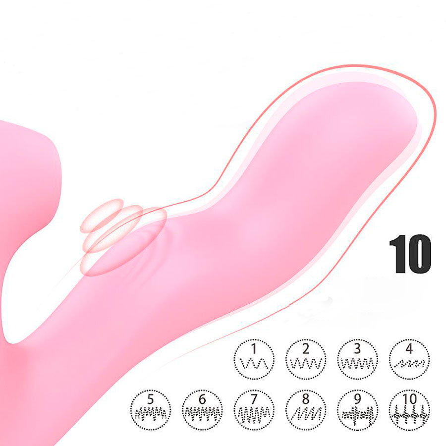 Vibrador de Clitóris e Ponto G Recarregável com 10 Modos de Virações, 5 Modos de Pulsação e 5 Modos de Toque - Magic Finger | 30 x 3,8 cm - 3