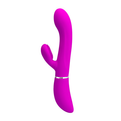 Foto 2 do produto Vibrador de Clitóris e Ponto G Recarregável com 12 Modos de Vibração e 4 Modos de Estímulos - Pretty Love Clitóris Vibrator | 11 x 3,1 cm