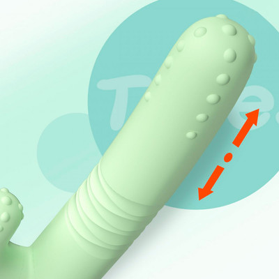 Foto 8 do produto Vibrador de Clitóris e Ponto G Recarregável no Formato de Cacto com Função Aquecimento, 10 Modos de Vibrações e 7 Modos Vai e Vem - Lilo Vibrator We Love | Disponível em 2 Cores