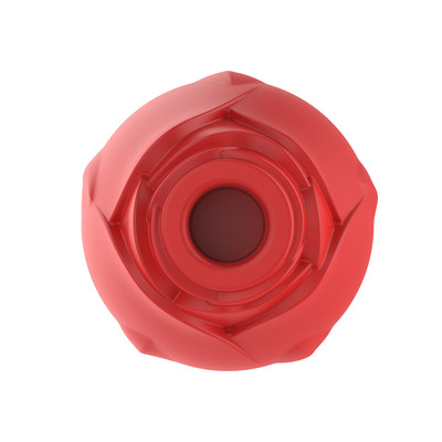 Foto 4 do produto Vibrador de Clitóris e Ponto G Recarregável no Formato de Rosa Com 10 Modos de Vibrações e 5 Modos de Sucção - Essence Toys The Rose Wand | 22,5 x 4,5 cm