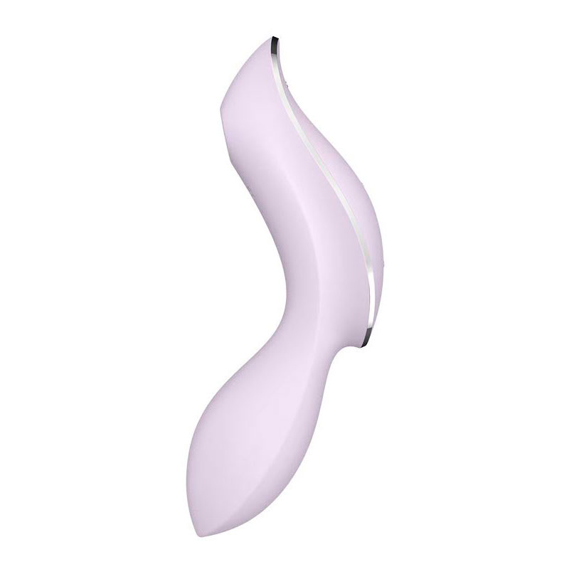 Vibrador de Clitóris e Ponto G Recarregável com Motor Duplo, 11 Ondas de Pressão e 12 Programas de Vibração - Satisfyer Curvy Trinity 2 | Disponível em 2 Cores - 5
