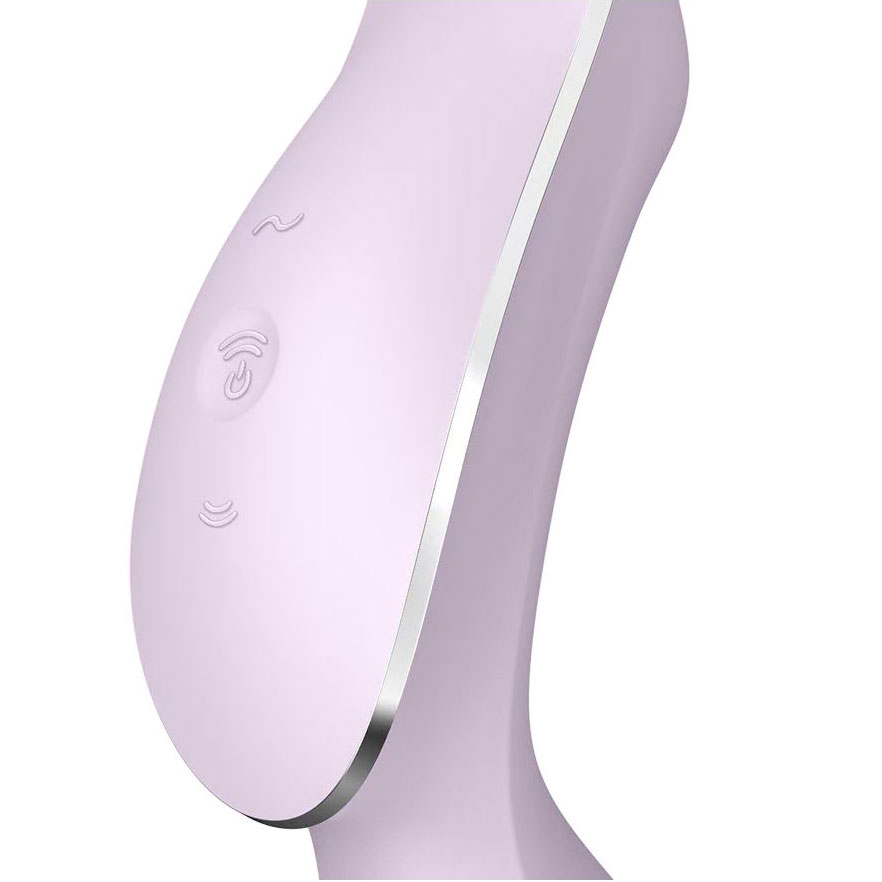 Vibrador de Clitóris e Ponto G Recarregável com Motor Duplo, 11 Ondas de Pressão e 12 Programas de Vibração - Satisfyer Curvy Trinity 2 | Disponível em 2 Cores - 7