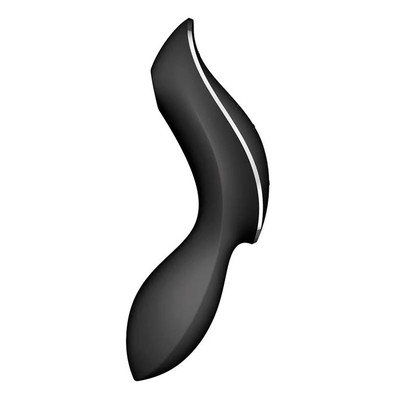 Foto 3 do produto Vibrador de Clitóris e Ponto G Recarregável com Motor Duplo, 11 Ondas de Pressão e 12 Programas de Vibração - Satisfyer Curvy Trinity 2 | Disponível em 2 Cores