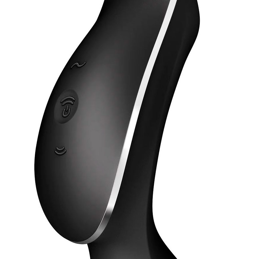 Vibrador de Clitóris e Ponto G Recarregável com Motor Duplo, 11 Ondas de Pressão e 12 Programas de Vibração - Satisfyer Curvy Trinity 2 | Disponível em 2 Cores - 4