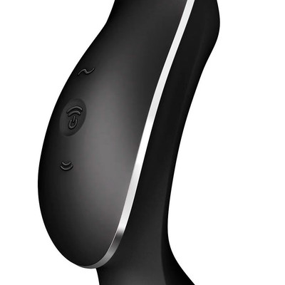 Foto 4 do produto Vibrador de Clitóris e Ponto G Recarregável com Motor Duplo, 11 Ondas de Pressão e 12 Programas de Vibração - Satisfyer Curvy Trinity 2 | Disponível em 2 Cores