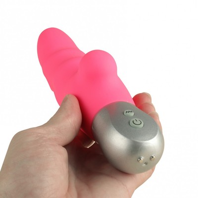 Foto 9 do produto Vibrador de Clitóris e Ponto G em Silicone com 10 Modos de Vibrações e Recarregável - Leke Seahorse | 9 x 3,8 cm | Disponível em 2 Cores