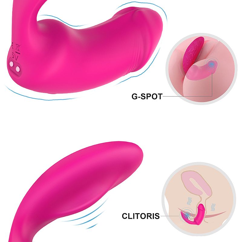 Vibrador de Clitóris e Ponto G Recarregável em Silicone com  9 Modos de Vibrações e Controle Remoto Sem Fio - S-hande Sparrow-RCT | 17,0 x 3,3cm | Disponível em 2 Cores - 6