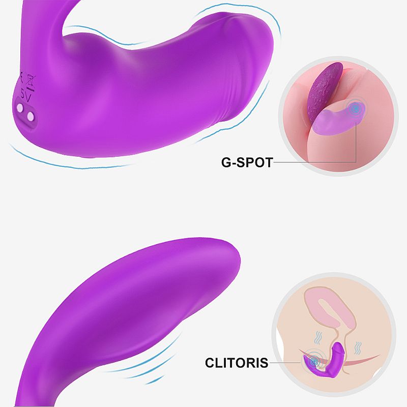 Vibrador de Clitóris e Ponto G Recarregável em Silicone com  9 Modos de Vibrações e Controle Remoto Sem Fio - S-hande Sparrow-RCT | 17,0 x 3,3cm | Disponível em 2 Cores - 2