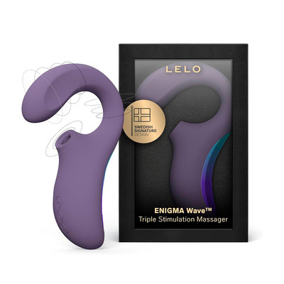 Vibrador de Clitóris e Ponto G em Silicone Soft Touch com Tecnologia SenSonic, 3 Motores e 8 Modos de Vibração - Lelo Enigma Wave | Disponível em 2 Cores