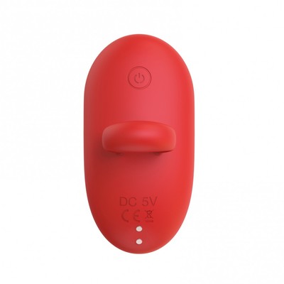 Foto 2 do produto Vibrador de Clitóris em Silicone com 10 Modos de Sucção, Alça para os Dedos e Recarregável - I-moon Bee | 8,1 x 4,1 cm